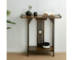 Vintage Hall Console Table Accent Table Entryway with Drawer Storage Shelf Wood