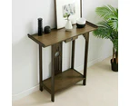 Vintage Hall Console Table Accent Table Entryway with Drawer Storage Shelf Wood