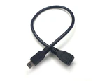 Mini USB Male to Female Extension Cable M/F Extender Power Supply Data Transfer Cord 30CM 50CM 100CM - 30CM