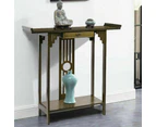 Vintage Hall Console Table Accent Table Entryway with Drawer Storage Shelf Wood