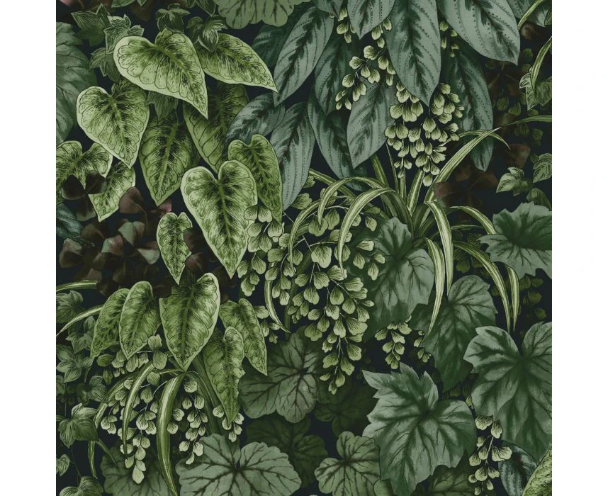 Outside In Living Wall Wallpaper Navy Holden