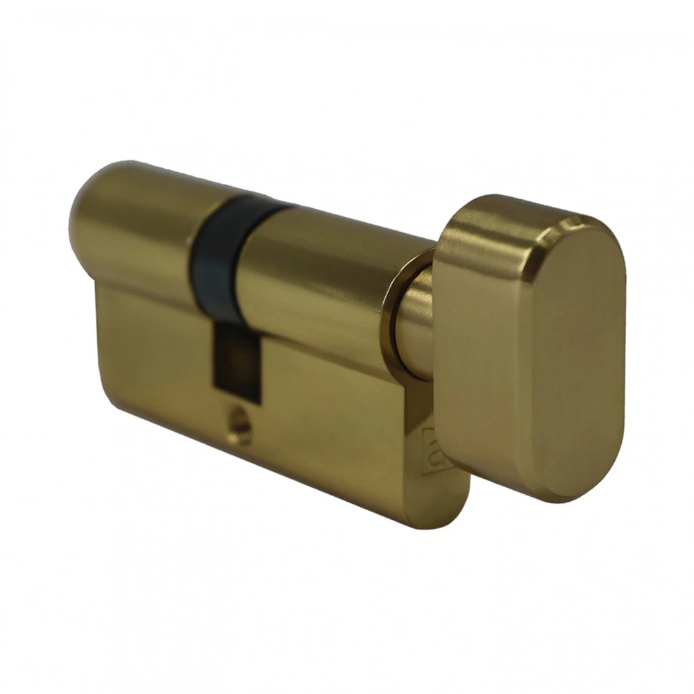 Austyle Euro Cylinder & Turn Snib 65mm Polished Brass 9145