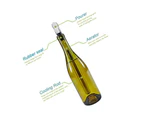 Wine Chiller, 3-in-1 Stainless Steel Wine Bottle Cooler Stick - Rapid Iceless Wine Chilling Rod with Aerator and Pourer