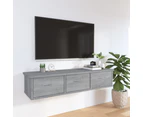 vidaXL Wall Cabinet Grey Sonoma 88x26x18.5 cm Engineered Wood