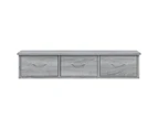 vidaXL Wall Cabinet Grey Sonoma 88x26x18.5 cm Engineered Wood