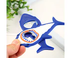 Magnet Wine Opener Creative Labor-saving Cartoon Ocean Shark Corkscrew Kitchen Accessories -Blue