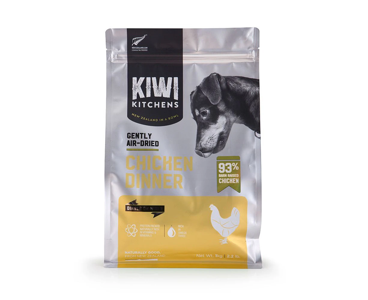 Kiwi Kitchens Chicken Dinner Air Dried Dog Food 1kg