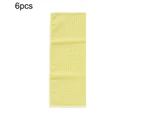 6Pcs Solid Color Waffle Weave Dishcloths Absorbent Microfiber Kitchen Hand Towel-Purple