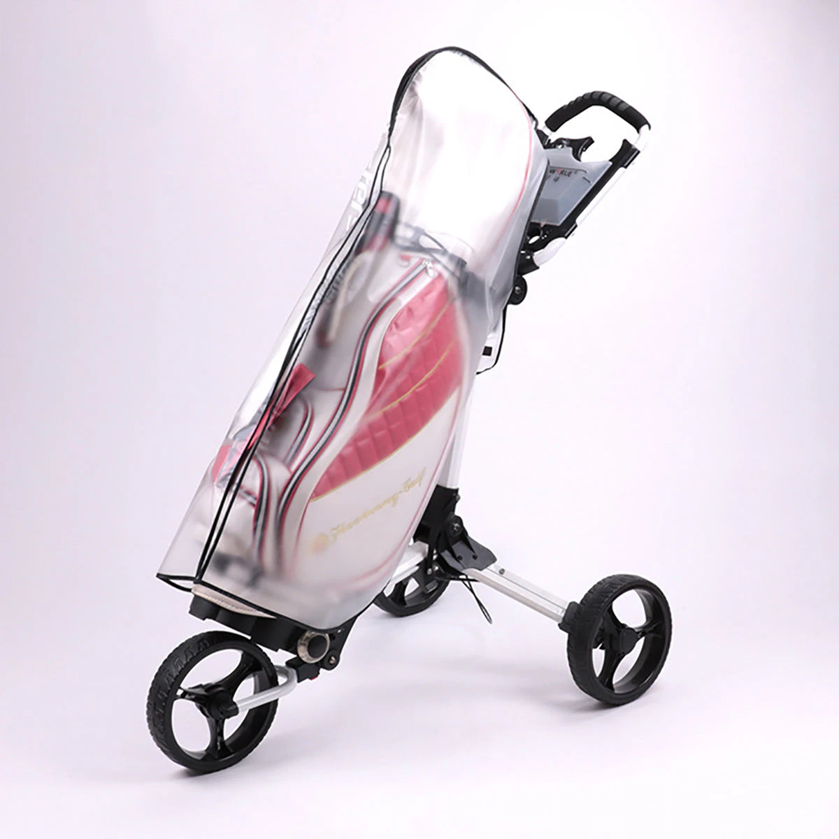 PVC ZIPPERED GOLF BAG RAIN COVER - Easy access to clubs