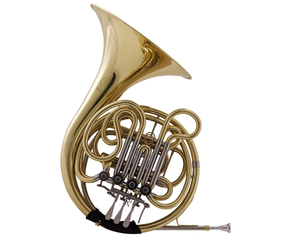 Harmonics Double French Horn F/Bb 4 Keys Gold Lacquer Finish in Luxury Case