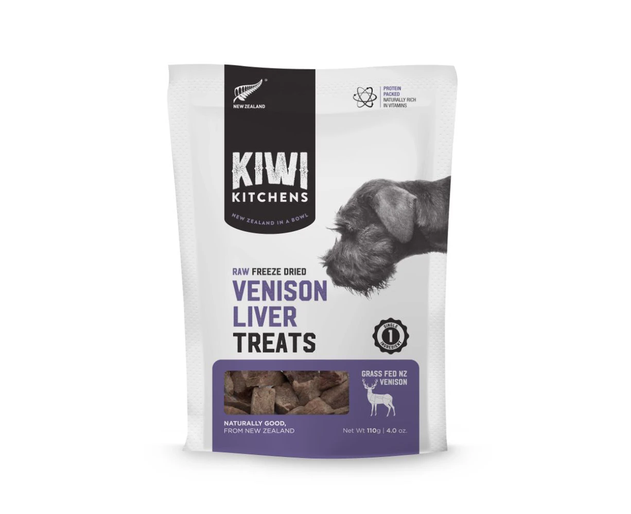 Kiwi Kitchens Venison Liver Freeze Dried Dog Treat 110g