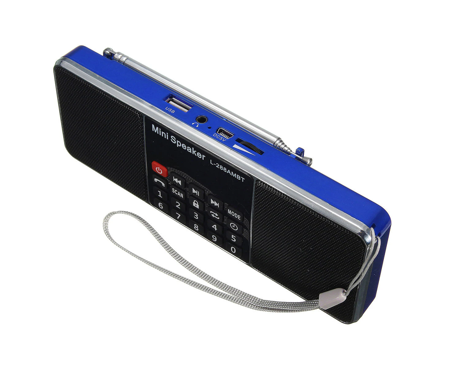 L-288 AMBT Bluetooth Portable LCD FM/AM Radio Stereo Speaker MP3 Music Player Micro SD USB