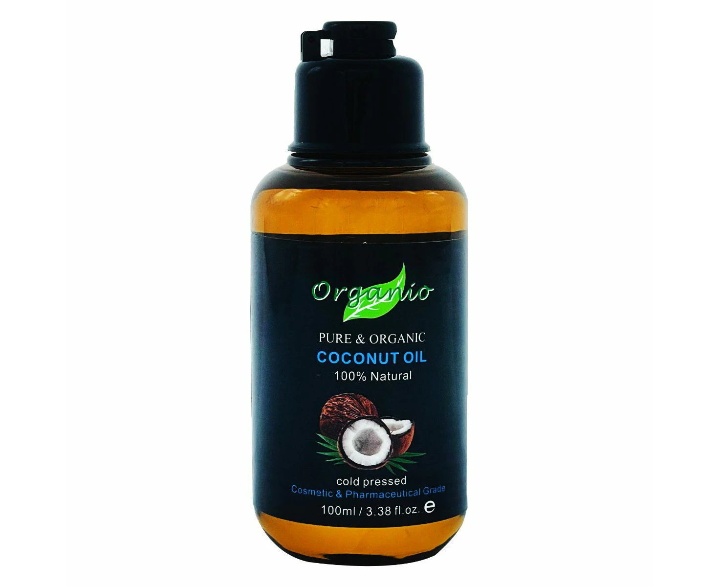 ORGANIC FRACTIONATED COCONUT OIL - COCONUT SCENT, 100% PURE, NATURAL - 100ml, Without Pump