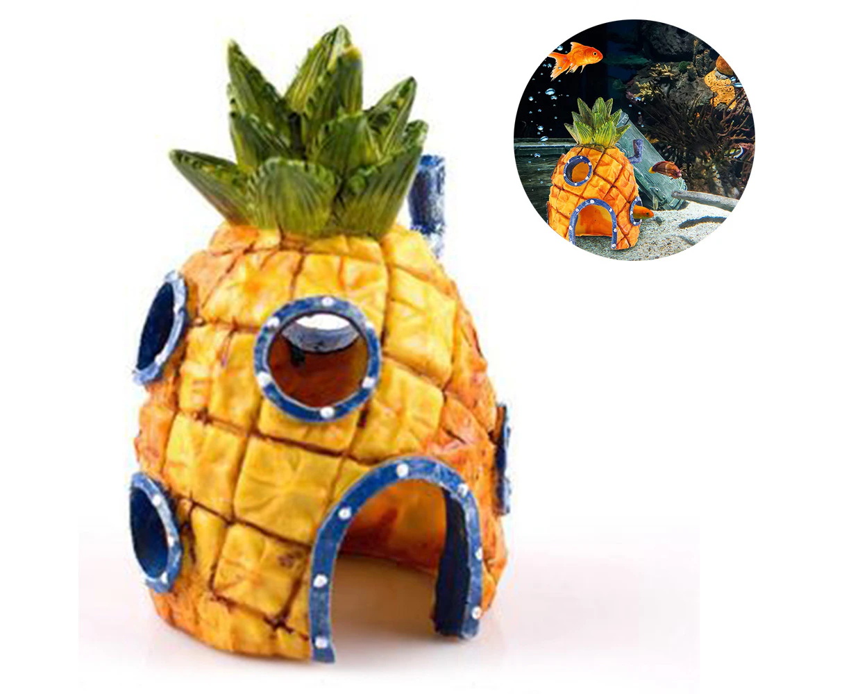 Spongebob Fish Tank Swings Aquarium Accessories Model Swing Slots Decoration Pineapple House 1 piece