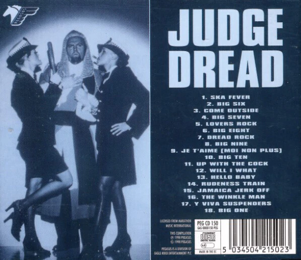 JUDGE DREAD ' SKA FEVER ' 1998 EXC CD