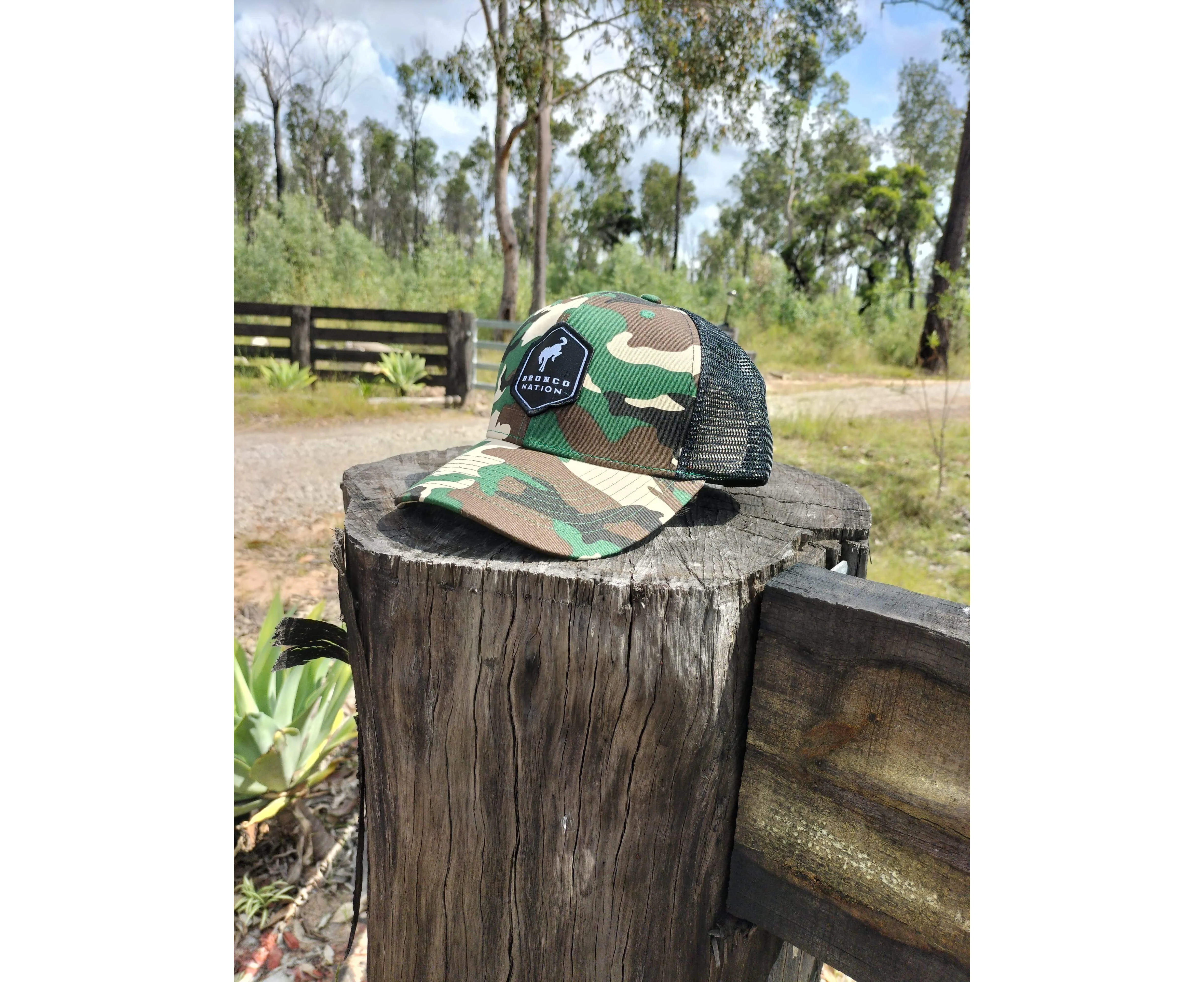 Camo Hexagon Logo Cap