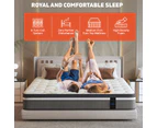 Royal Sleep King Mattress 30cm Euro Top 9 Zone Pocket Spring Foam Plush Firm