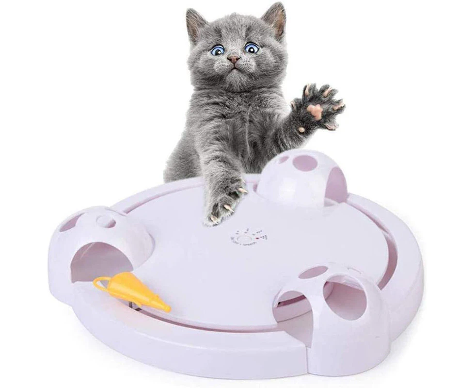 Miserwe Turntable Cat Toy Interactive Electronic Toy for Cat or Kitten