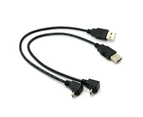 Micro USB Adapter Cable 90 Degree Plug Elbow Connector Cord For Data Sync Power Supply Charging 1.8M 1.5M 25CM - 25CM Up Angle