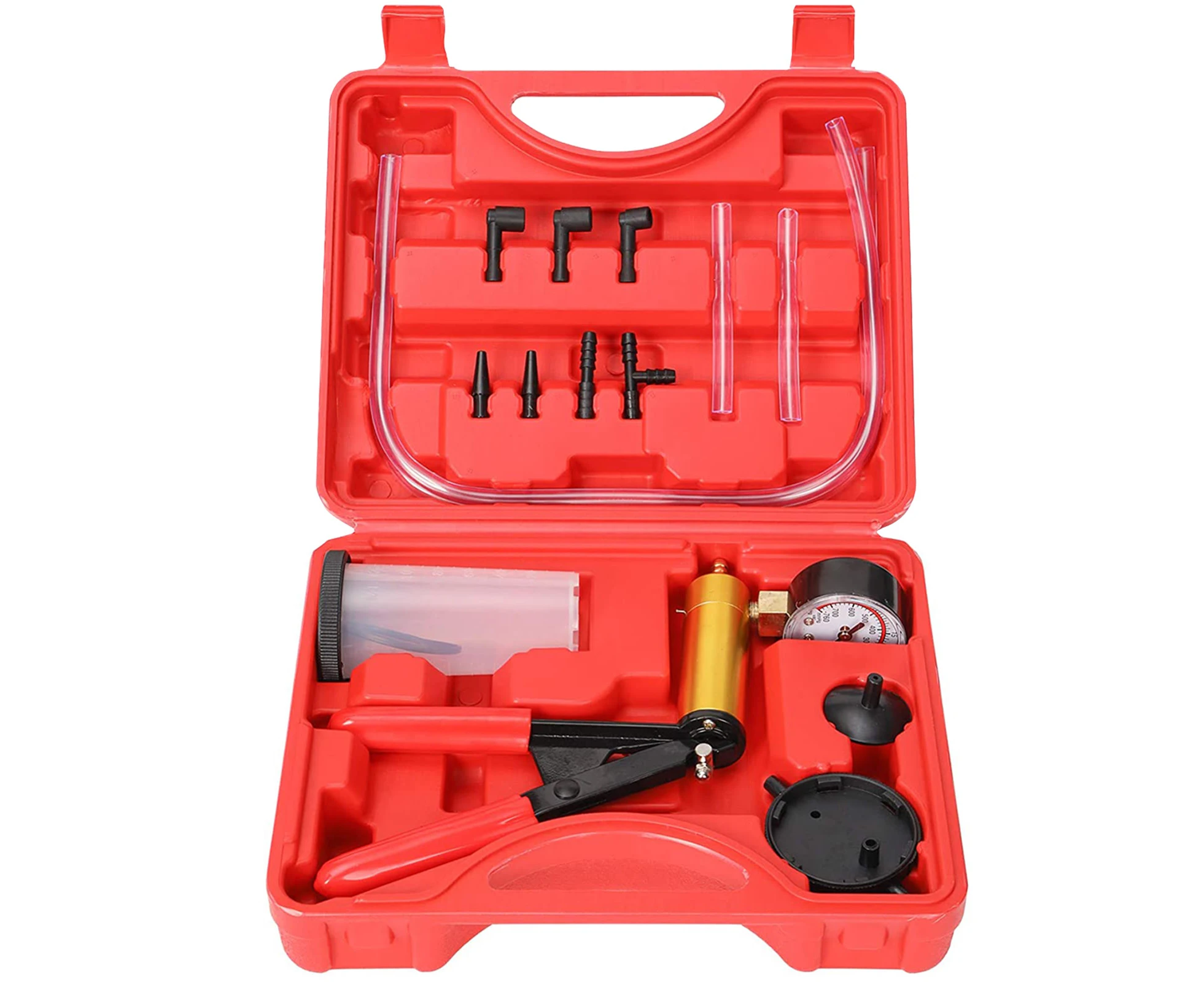 Brake Bleeder Vacuum Motorbike Pump Hand Held Bleeding Tester Kit Car Bleed Set