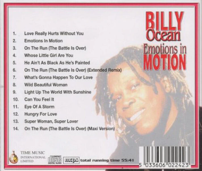 Billy Ocean "Emotions In Motion" 14 Tracks CD