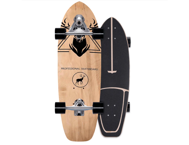 29.5'' 75cm Sealed Land Surf Skate Surfskate Skateboard Complete Pumping Carving AU STOCK - Elk