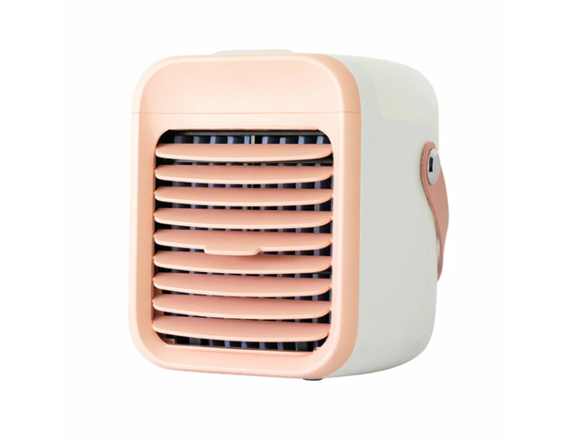 Cordless Personal Air Conditioner with 7 Colour Cycle Lights - USB Charging - Pink