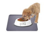 Non-slip Waterproof Silicone Dog Food Mat for Small Animals, Pet Feeding Mats, 18.5"x11.8"