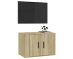 vidaXL Wall Mounted TV Cabinet Sonoma Oak 57x34.5x40 cm