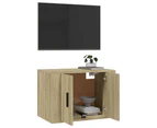 vidaXL Wall Mounted TV Cabinet Sonoma Oak 57x34.5x40 cm