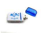 All in 1 USB 2.0 Multi Memory Card Reader For TF SDHC SD MS Micro(M2) MicroSD #A - Green