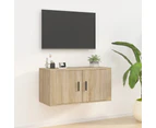 vidaXL Wall Mounted TV Cabinet Sonoma Oak 80x34.5x40 cm