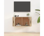 vidaXL Wall Mounted TV Cabinet Sonoma Oak 80x34.5x40 cm