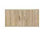 vidaXL Wall Mounted TV Cabinet Sonoma Oak 80x34.5x40 cm