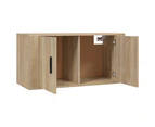 vidaXL Wall Mounted TV Cabinet Sonoma Oak 80x34.5x40 cm