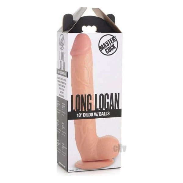 Introducing The Mc Long Logan Dildo W Balls 10 Light: The Ultimate Pleasure Experience For All Genders And Playful Moments