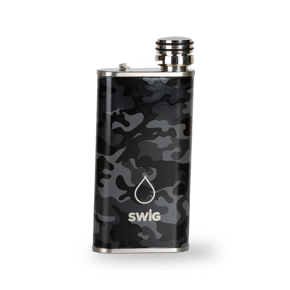 SWIG Hip Flask Slim Graphite Camouflage 240mL