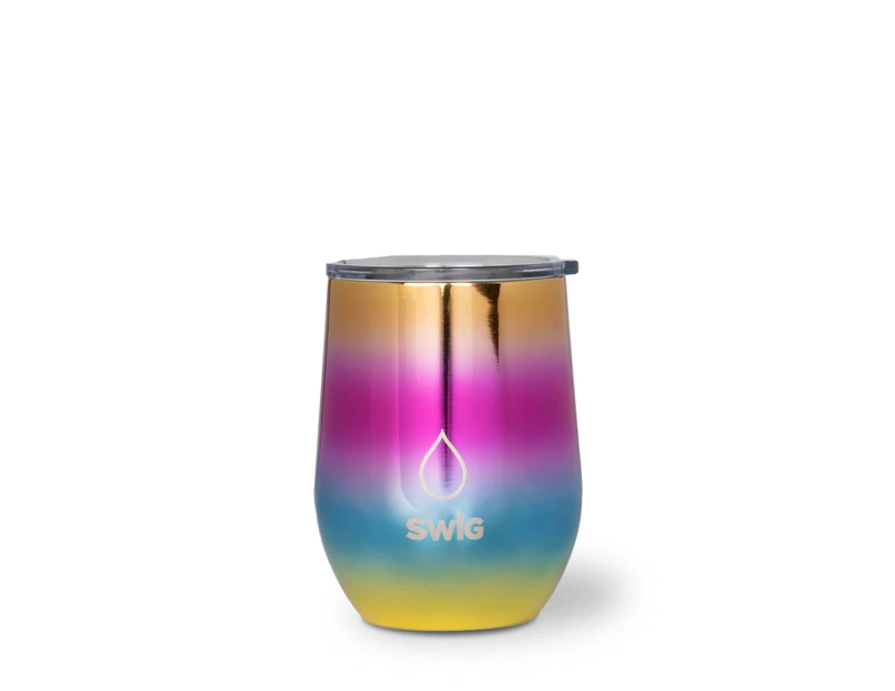 SWIG Wine Tumbler Metallic Rainbow 360mL