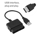 Controller Adapter Playstation 2 To USB for Playstation 3 and PC Converter Cable for Use with PS2 To PS3 Game Converter