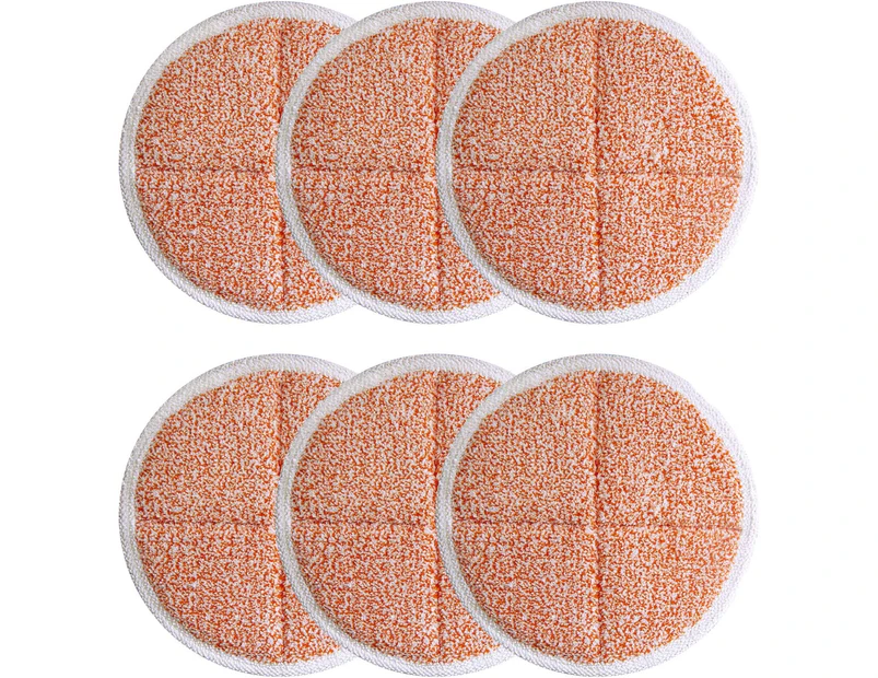 Pack Replacement Pads 2124, 2039A, 2307, 23157, 20391, 20399 Compatible with Bissell Spinwave Hard Mop Cleaner (Orange)