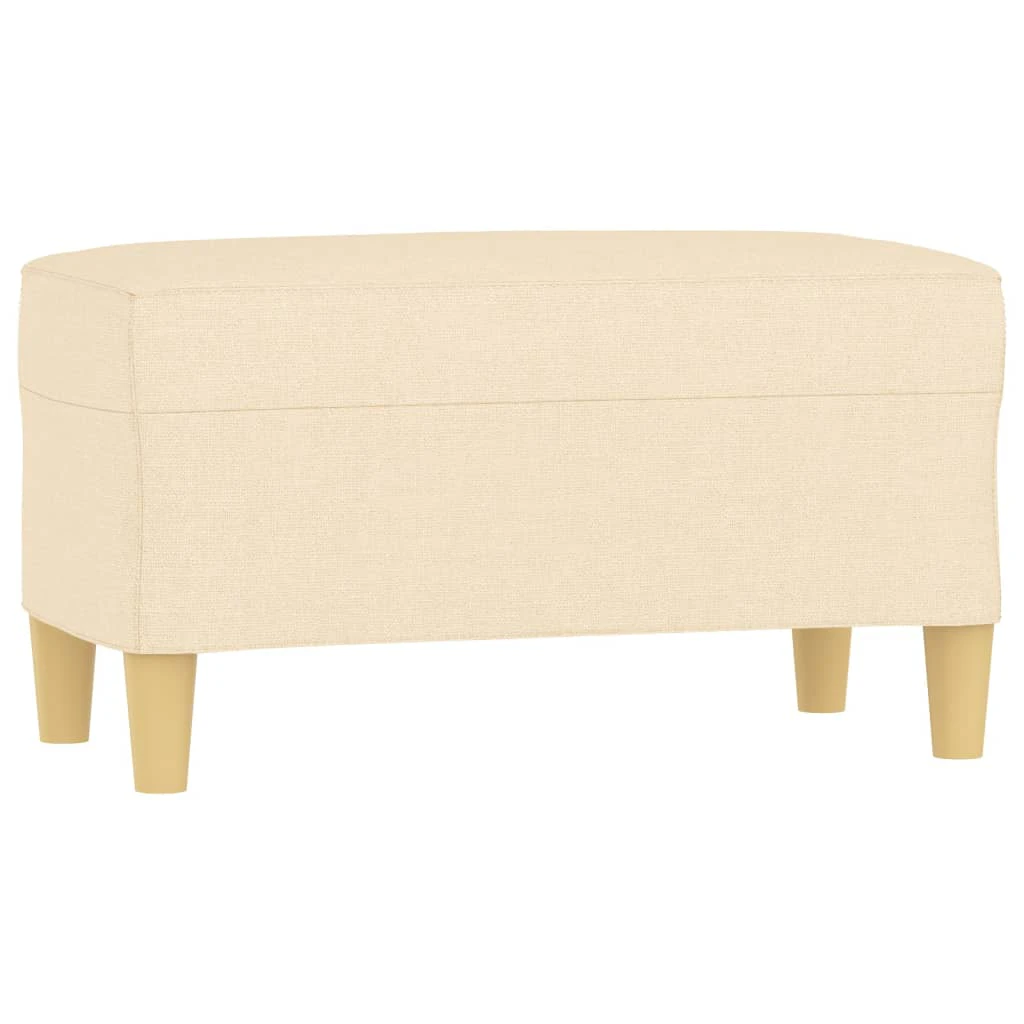 vidaXL Bench Cream 70x35x41 cm Fabric