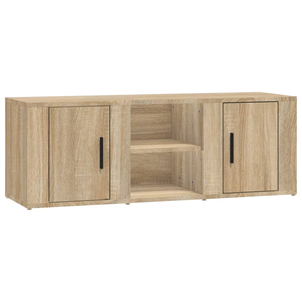 vidaXL TV Cabinet Sonoma Oak 100x31.5x35 cm Engineered Wood