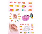 Nail Polish Set Non-Toxic Nail Art Kit- with Gems Manicure Gift Set for Kids