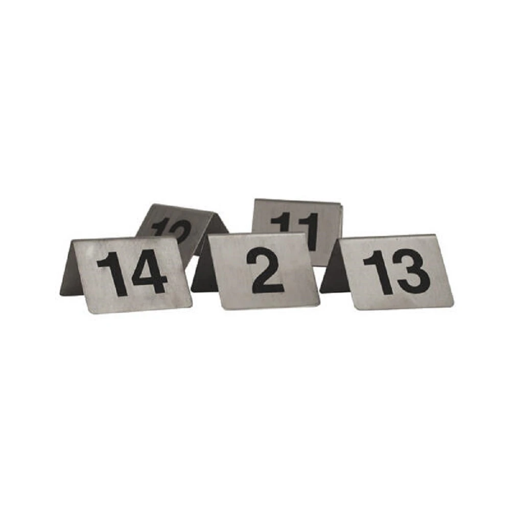 Trenton A-Frame Stainless Steel Table Numbers 11-20