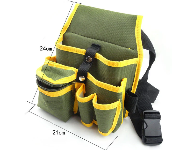 Electrician Tool Bag Waist Pocket Maintenance Pouch Belt Storage Canvas Holder