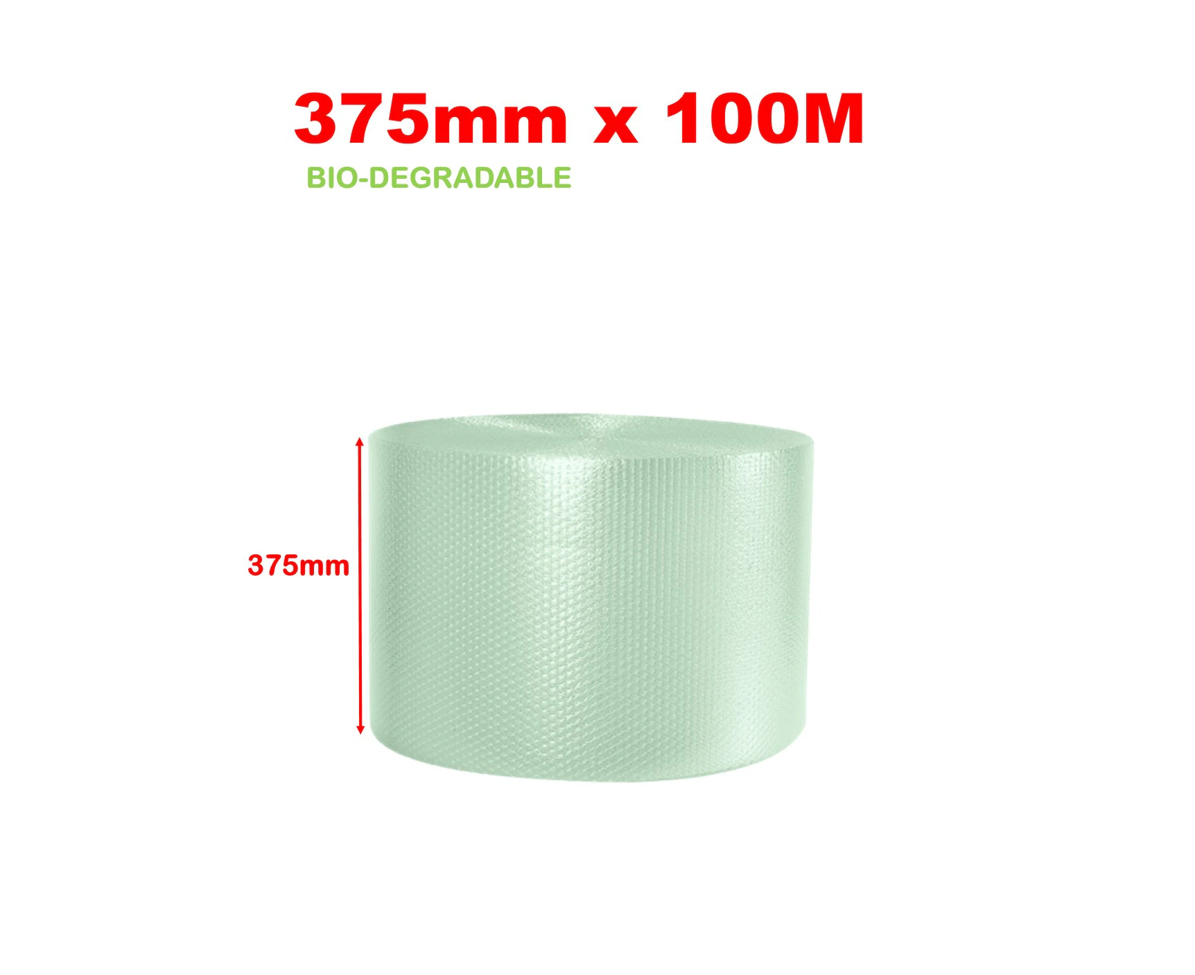 375mm x 100M Biodegradable 10mm Bubble Wrap Roll