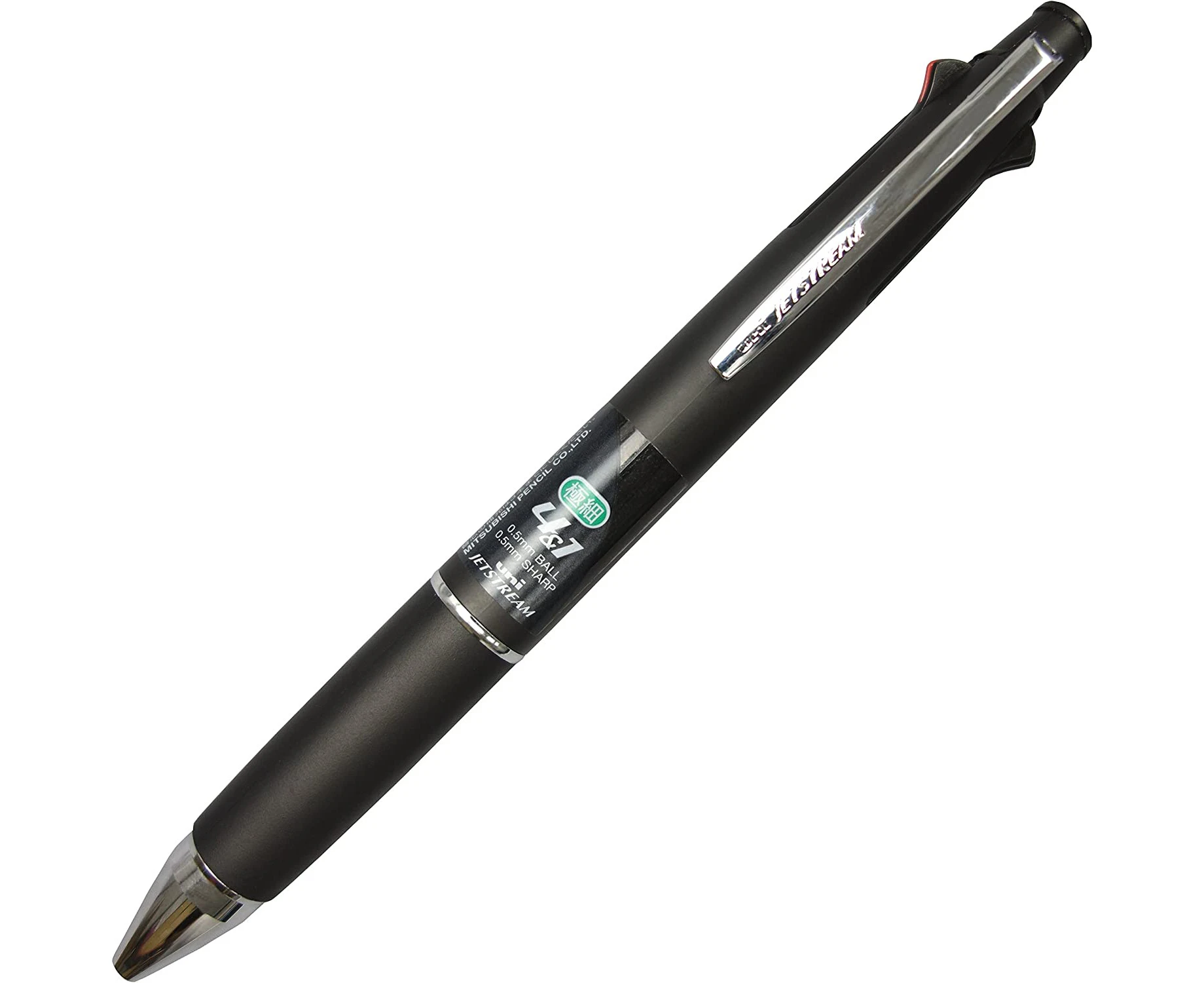 Uniball Jetstream 4 & 1 Multi pen (4 ink pens + Pencil) Black Barrel