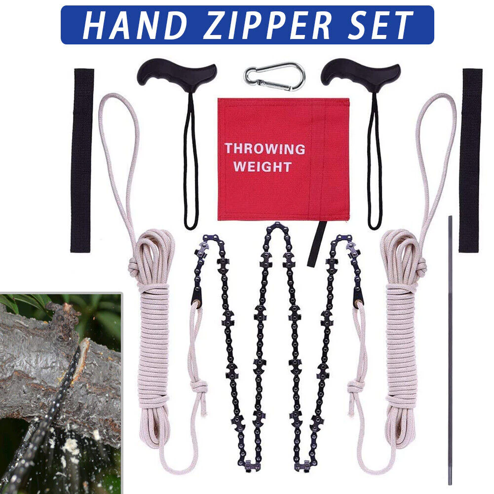 Manual Hand Steel Rope Chain Saw Emergency Survival Gear Steel Wire Kits Tools