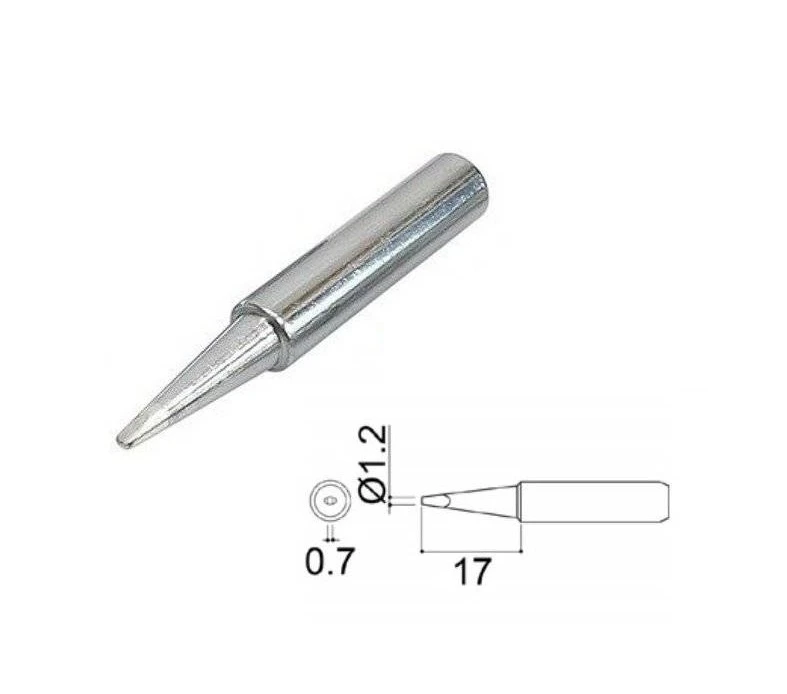 Premium Soldering Iron Tips 900M-T Series Welding Station Tip Head For YIHUA Saike Atten Kada 936 937 938 Solder Station - 900M-T-1.2D