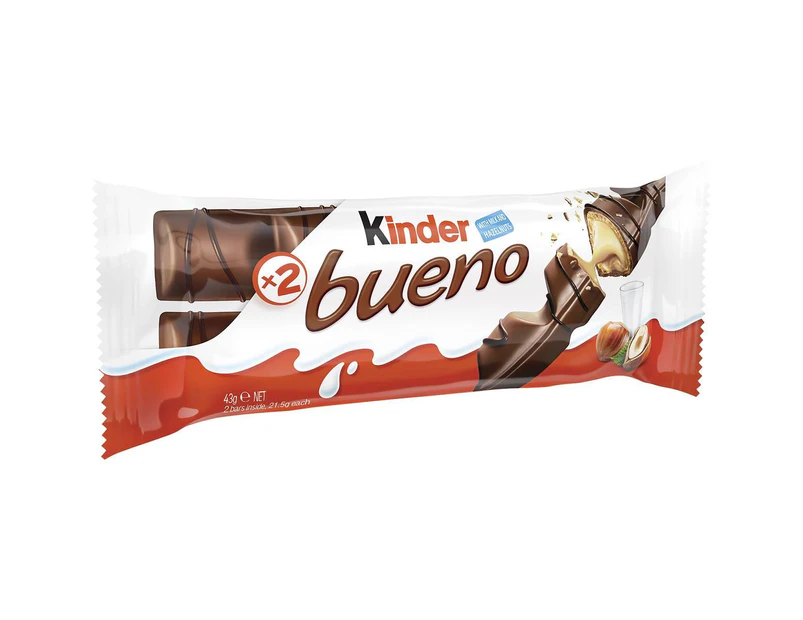 Kinder Bueno Milk Chocolate Bar 39g X 6 Bars